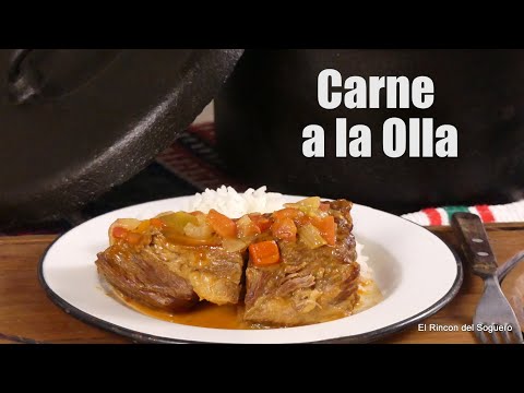 Preparando Carne a la Olla en mi Cocina a Leña: Receta Fácil y Deliciosa | El Rincón del Soguero